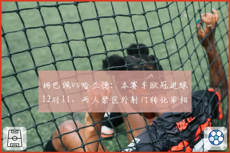 姆巴佩vs哈兰德：本赛季欧冠进球12对11，两人禁区外射门转化率相差近两成